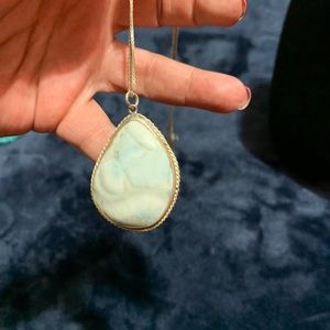 Statement piece, Larimar , sterling silver